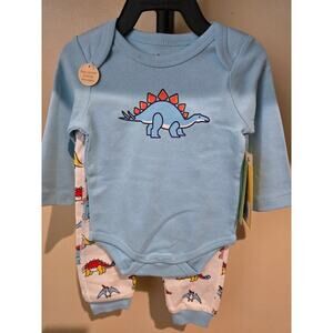 Monica + Andy Organic Cotton Gender Neutral First Move Bodysuit  Groove Pant Set